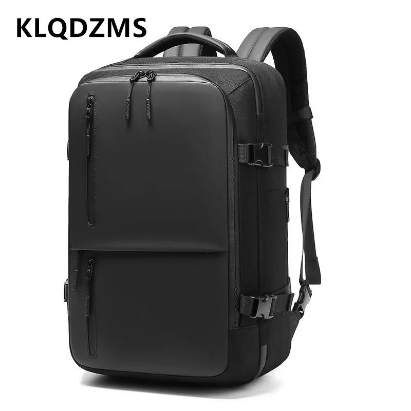 KLQDZMS 옥스포드 천 배낭 남성용 비즈니스 여행 숄더백, 다기능 대용량 방수 노트북 책가방